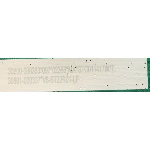 MAIN PARA TCL 4K SMART TV RESOLUCION (3840X2160) / NUMERO DE PARTE 30800-000353 / 40-MS22TC-MAA2HG / PANEL LVU550NDEL / DISPLAY ST5461D12-4 VER.2.2 / MODELO 55S431